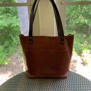 Portland Leather Large Brown Tote